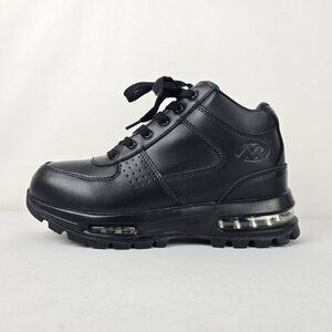 Mountain Gear Black Leather Platform Sneakers Size 7.5